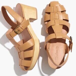Madewell Fisherman Clog Sandal Leather 10